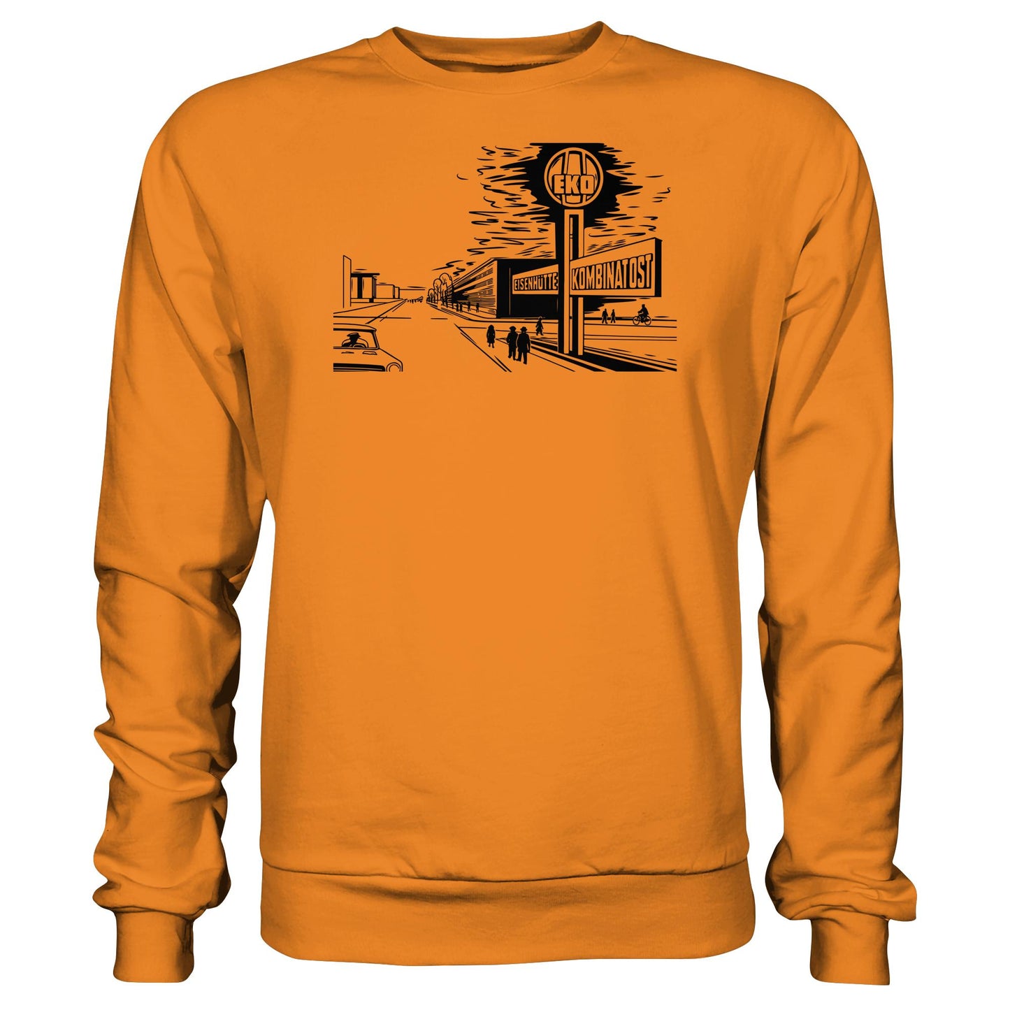 DDR Ostalgie Pullover Unisex • EISENHÜTTENKOMBINAT OST (EKO) - ORIGINAL POSTSTEMPEL