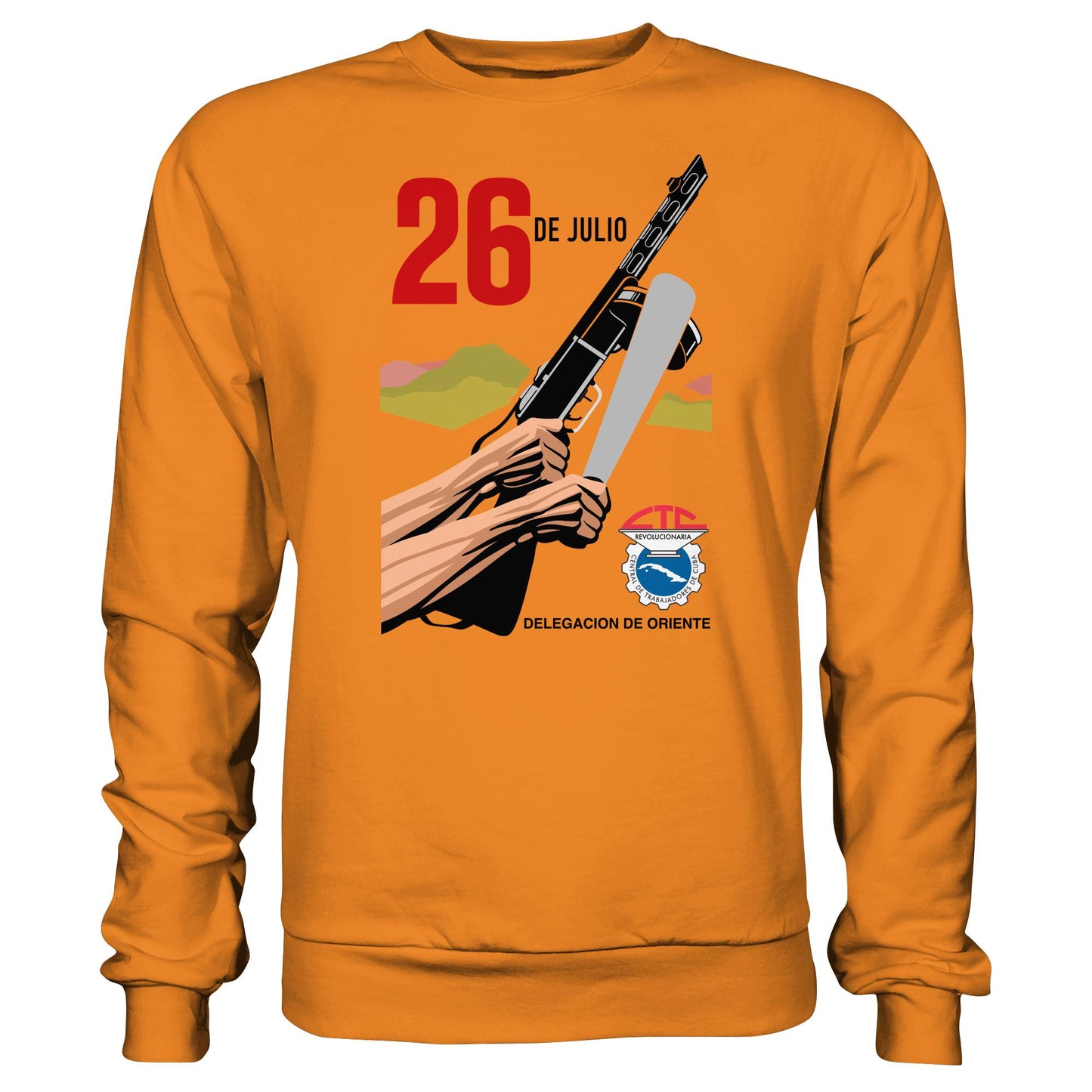 DDR Ostalgie Pullover Unisex • BEWEGUNG DES 26. JULI, KUBA (ORIGINAL POSTER)
