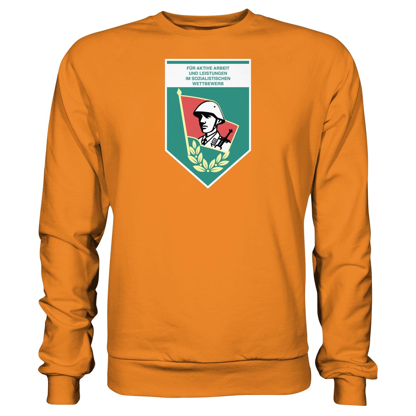 DDR Ostalgie Pullover Unisex • FÜR AKTIVE LEISTUNG UND ARBEIT (ORIGINAL WIMPEL)