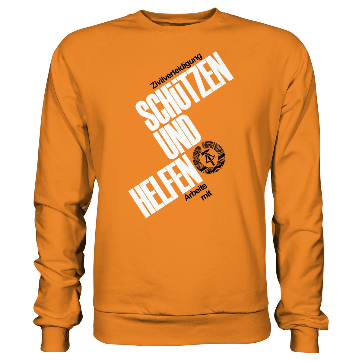 DDR-ZIVILVERTEIDIGUNG (ORIGINAL-PLAKAT) | DDR Ostalgie Pullover Unisex