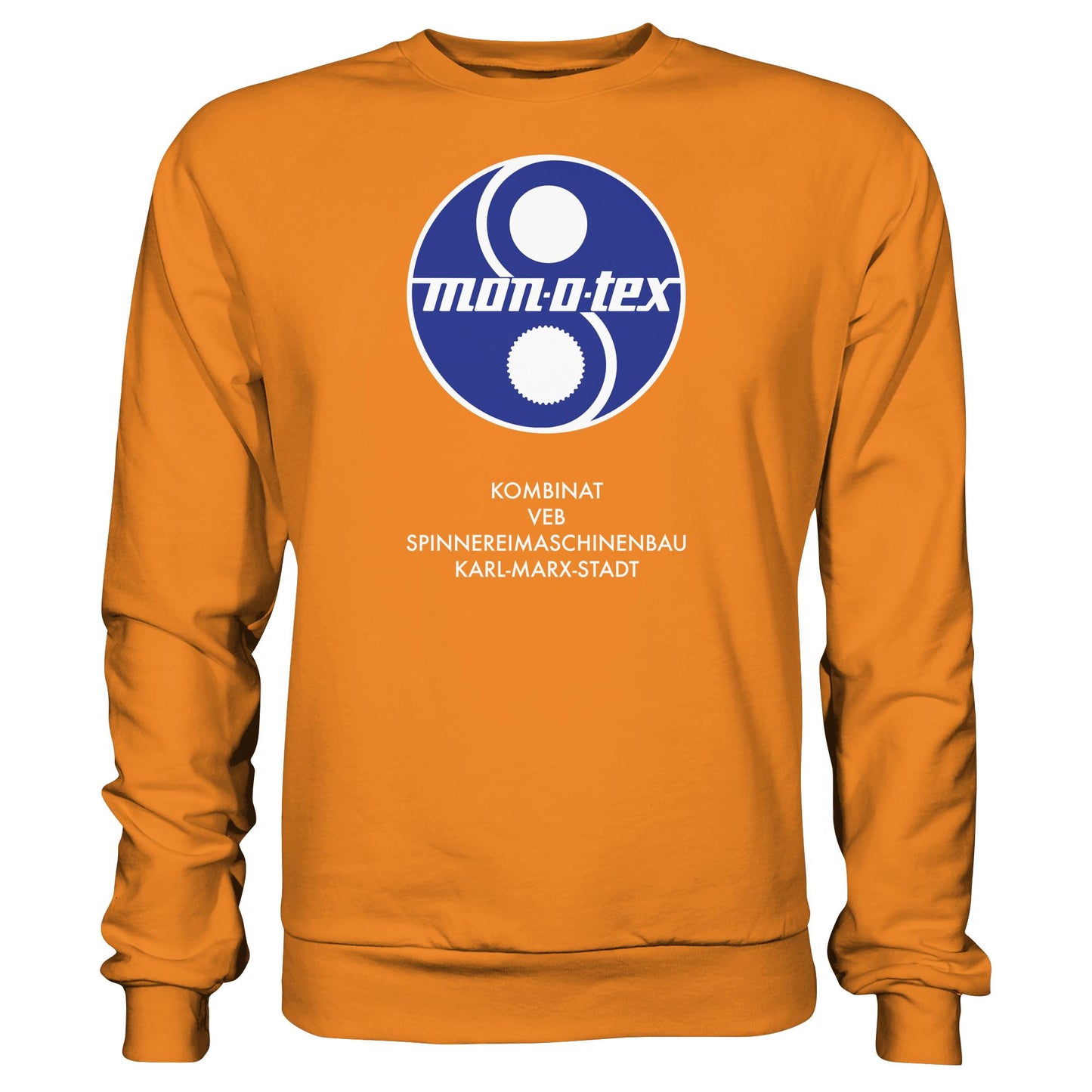 DDR Ostalgie Pullover Unisex • MONOTEX VEB KOMBINAT SPINNEREIMASCHINENBAU KARL-MARX-STADT