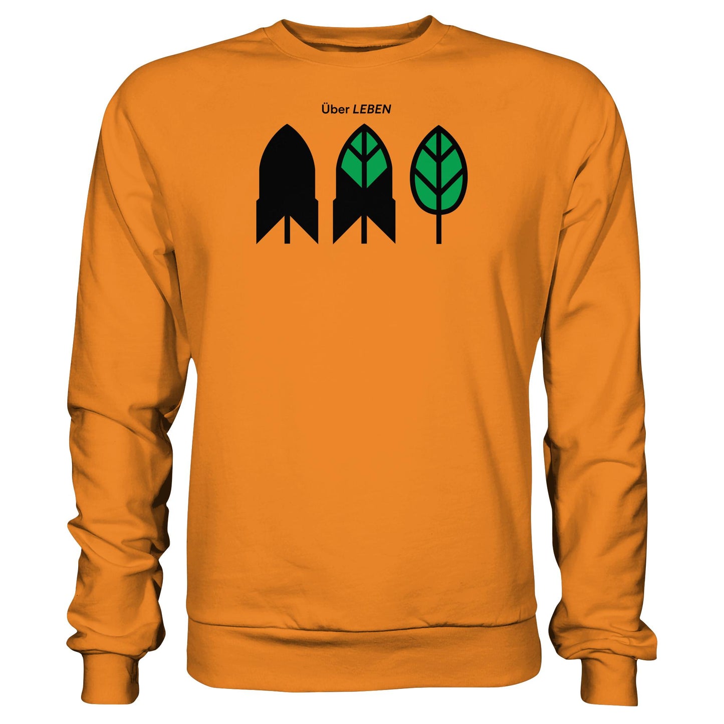 DDR Ostalgie Pullover Unisex • ÜBER LEBEN (ORIGINAL FRIEDENS-PLAKAT)
