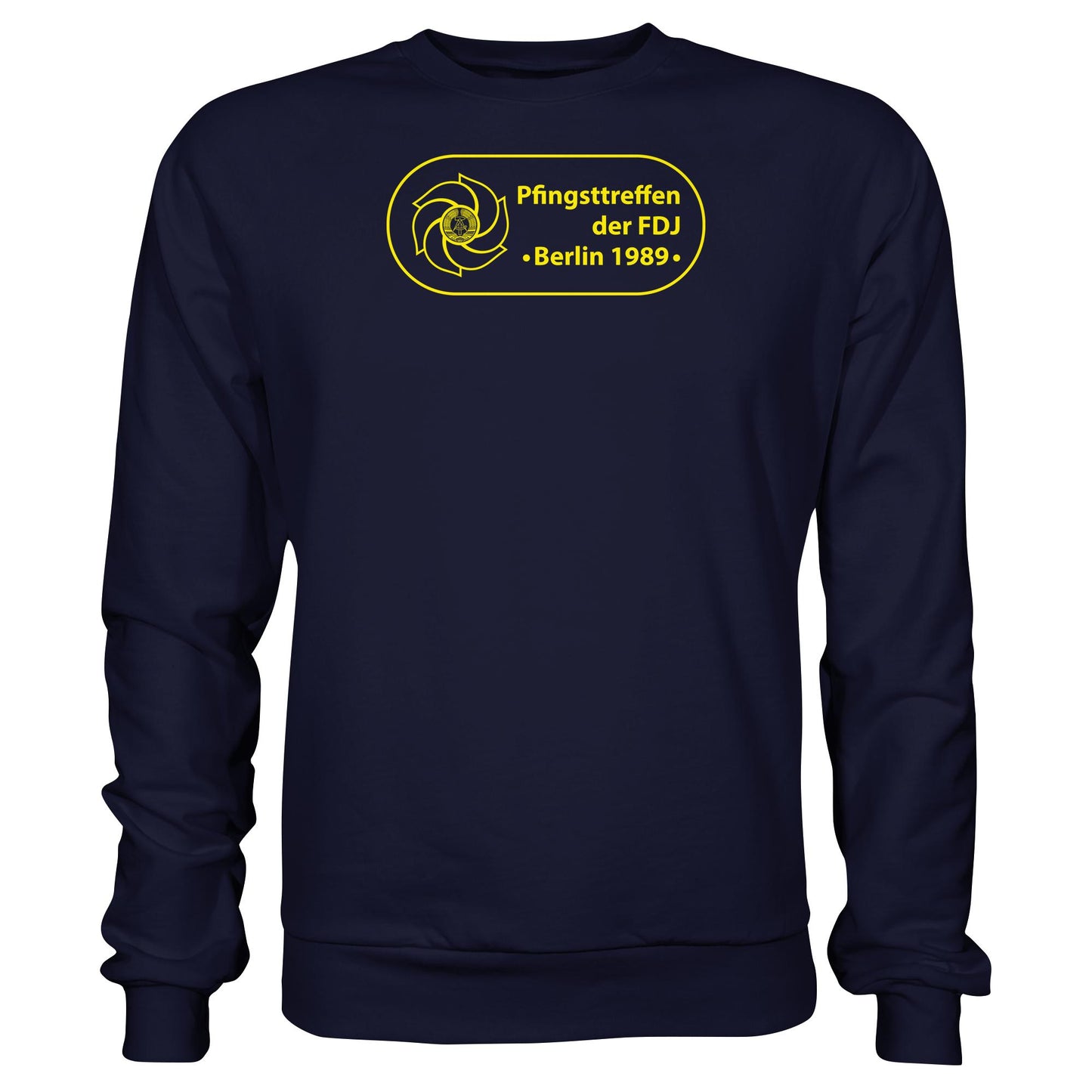 DDR Ostalgie Pullover Unisex • PFINGSTTREFFEN DER FDJ, BERLIN 1989