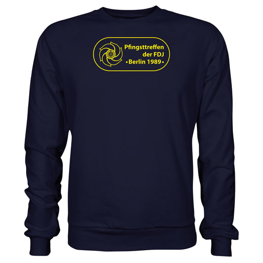 DDR Ostalgie Pullover Unisex • PFINGSTTREFFEN DER FDJ, BERLIN 1989