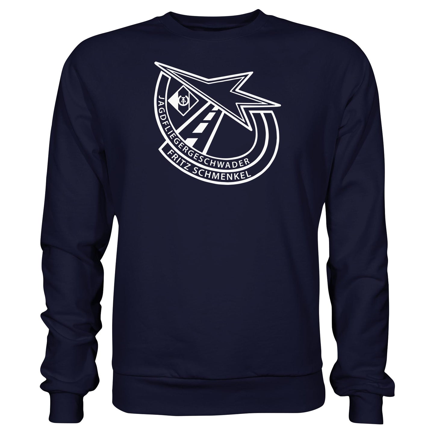 DDR Ostalgie Pullover Unisex • NVA EMBLEM - GESCHWADER FRITZ SCHMENKEL
