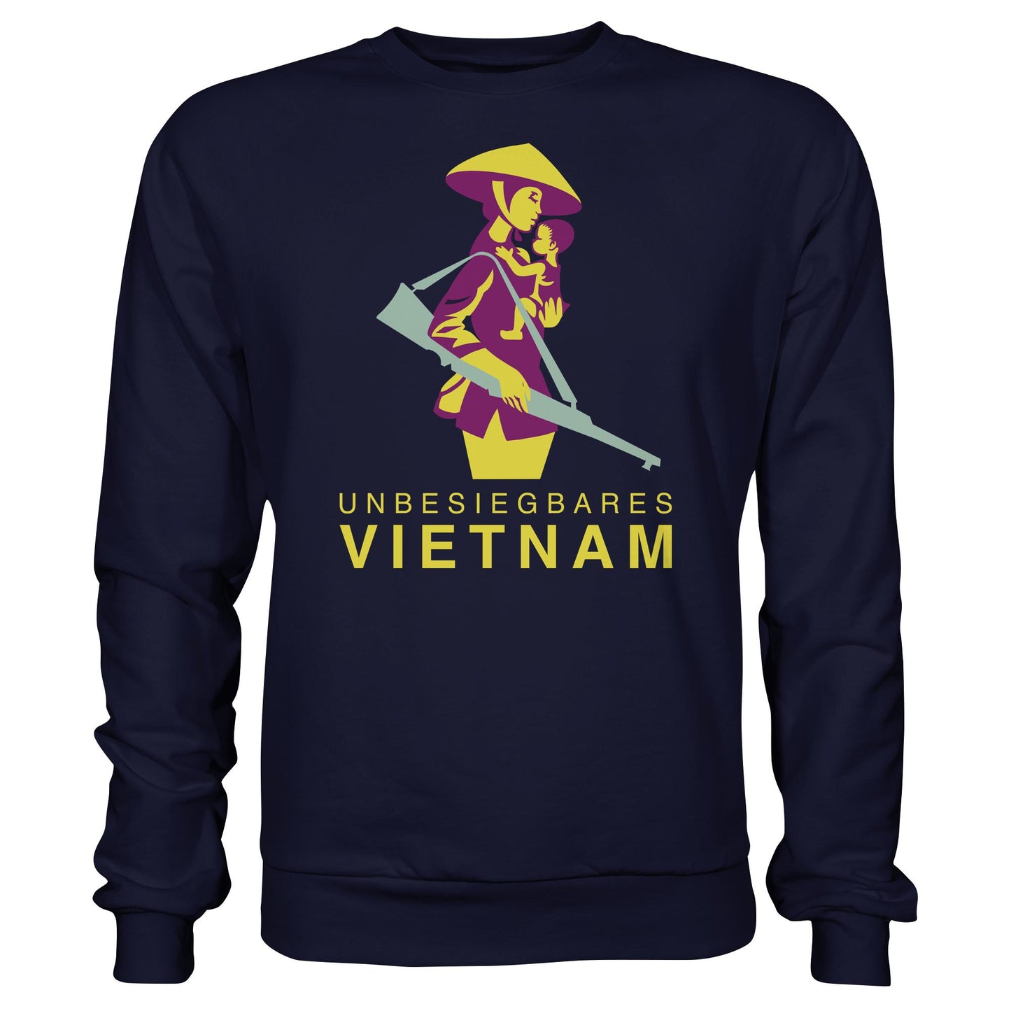 DDR Ostalgie Pullover Unisex • UNBESIEGBARES VIETNAM (DDR-BRIEFMARKE)