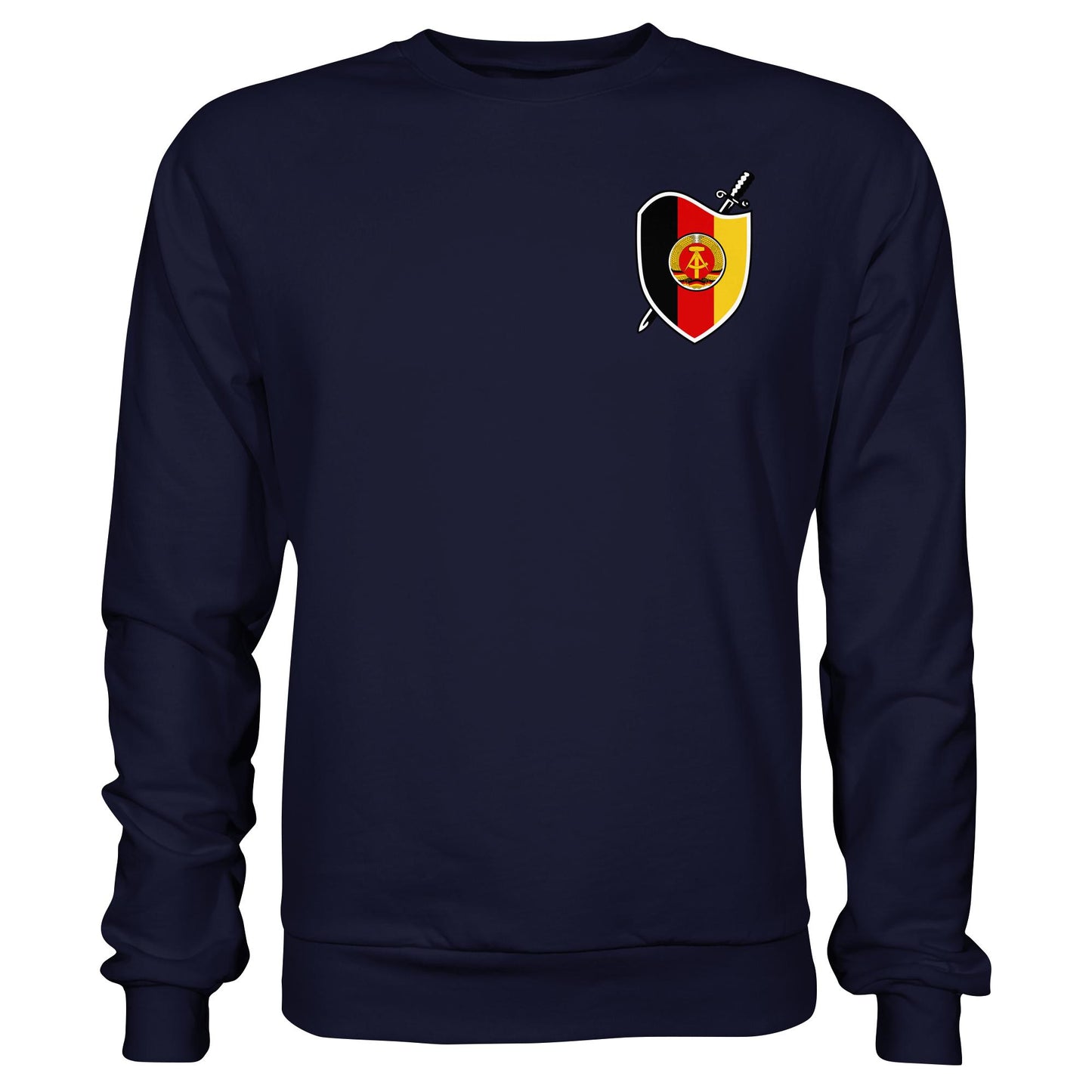 DDR Ostalgie Pullover Unisex • SIGNÉ STAATSSICHERHEIT (BRUST)