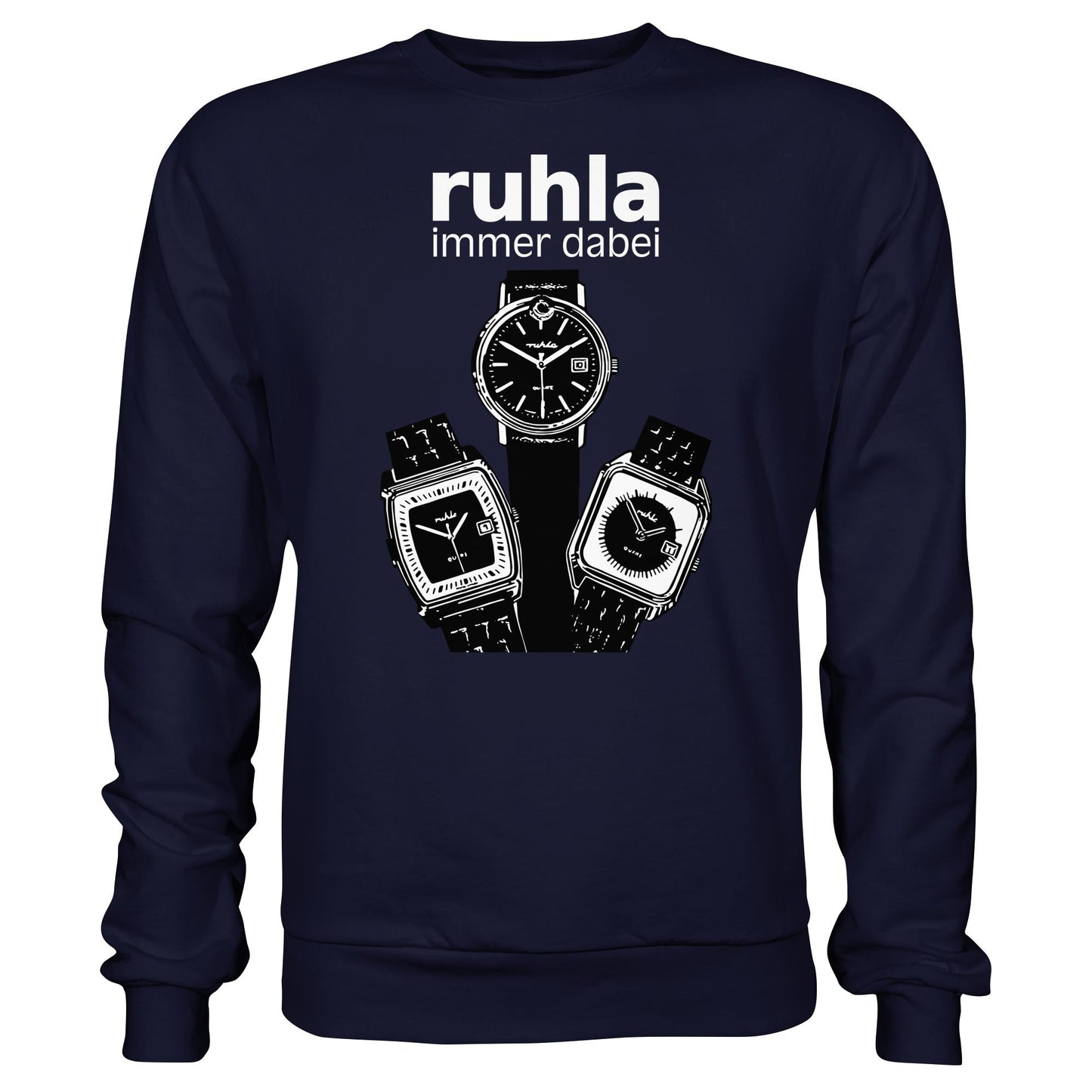 DDR Ostalgie Pullover Unisex • VEB UHRENWERK RUHLA (ORIGINAL PLAKAT)