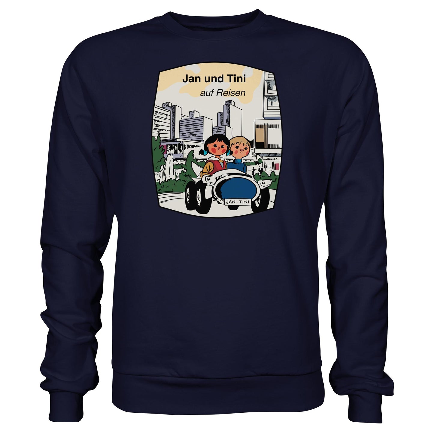 DDR Ostalgie Pullover Unisex • JAN UND TINI AUF REISEN (ORIGINAL QUARTETT)