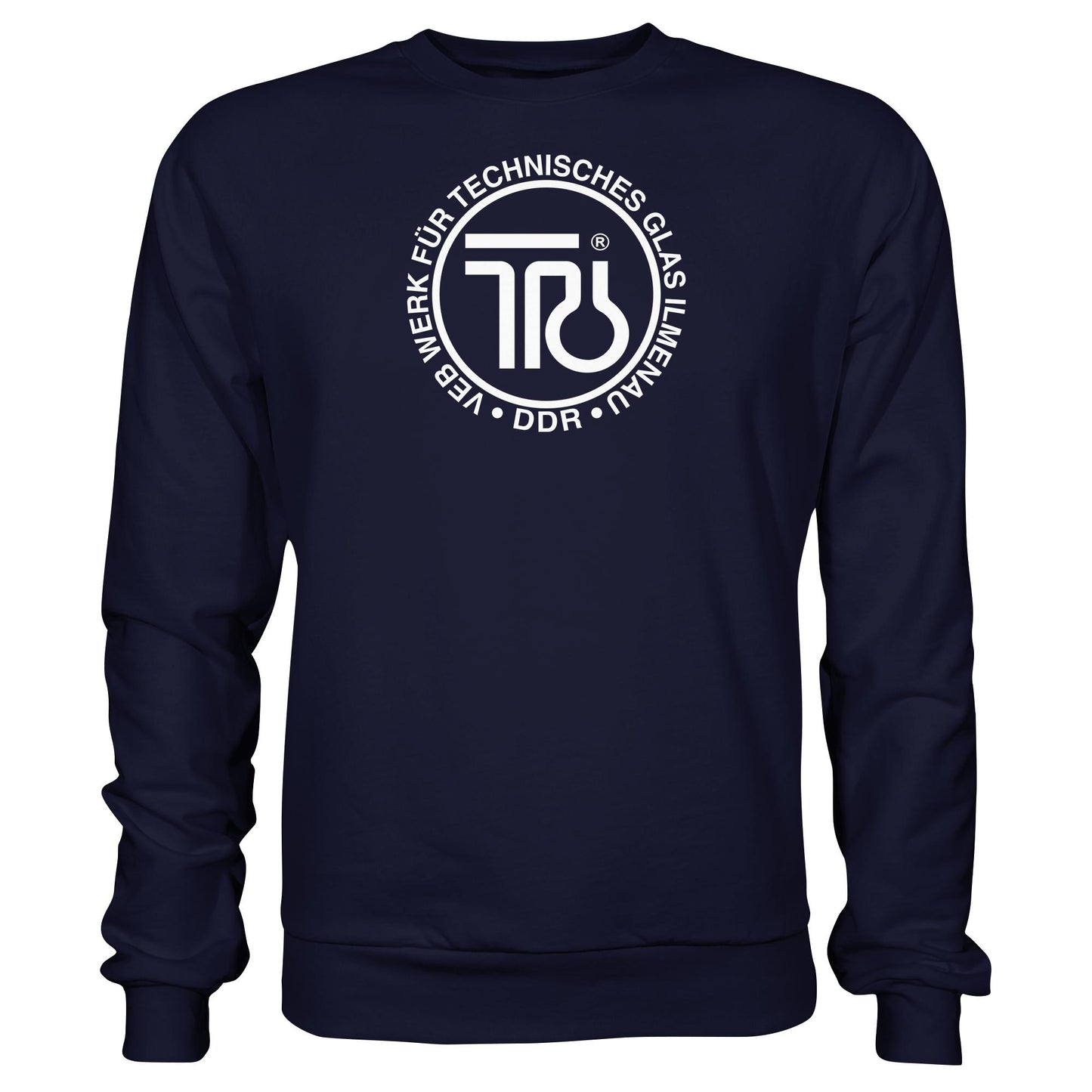 DDR Ostalgie Pullover Unisex • VEB WERK FÜR TECHNISCHES GLAS ILMENAU