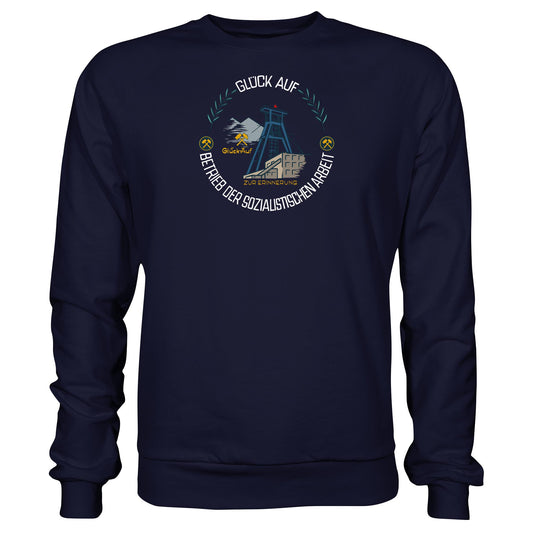 DDR Ostalgie Pullover Unisex • WISMUT - GLÜCK AUF