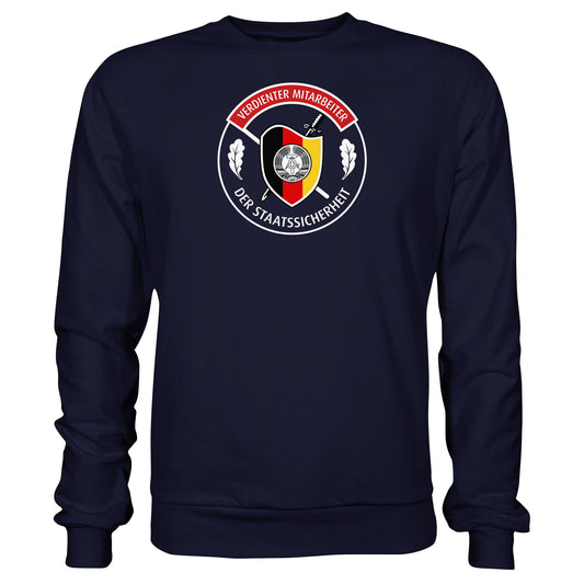DDR Ostalgie Pullover Unisex • VERDIENTER MITARBEITER DER STAATSSICHERHEIT (ORIGINAL ORDEN)