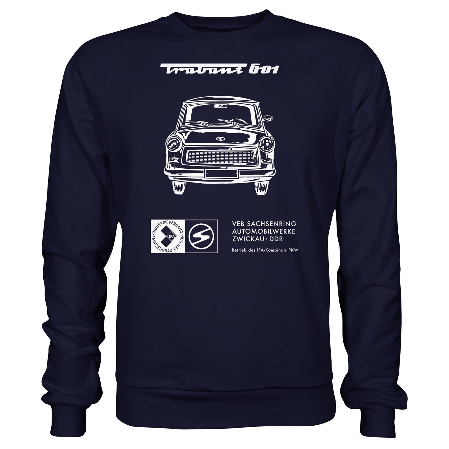 DDR Ostalgie Pullover Unisex • TRABANT 601 (ORIGINAL TITEL BETRIEBSANLEITUNG)