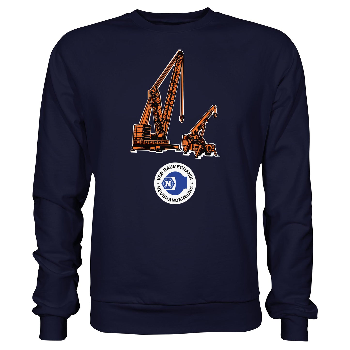 DDR Ostalgie Pullover Unisex • VEB BAUMECHANIK NEUBRANDENBURG