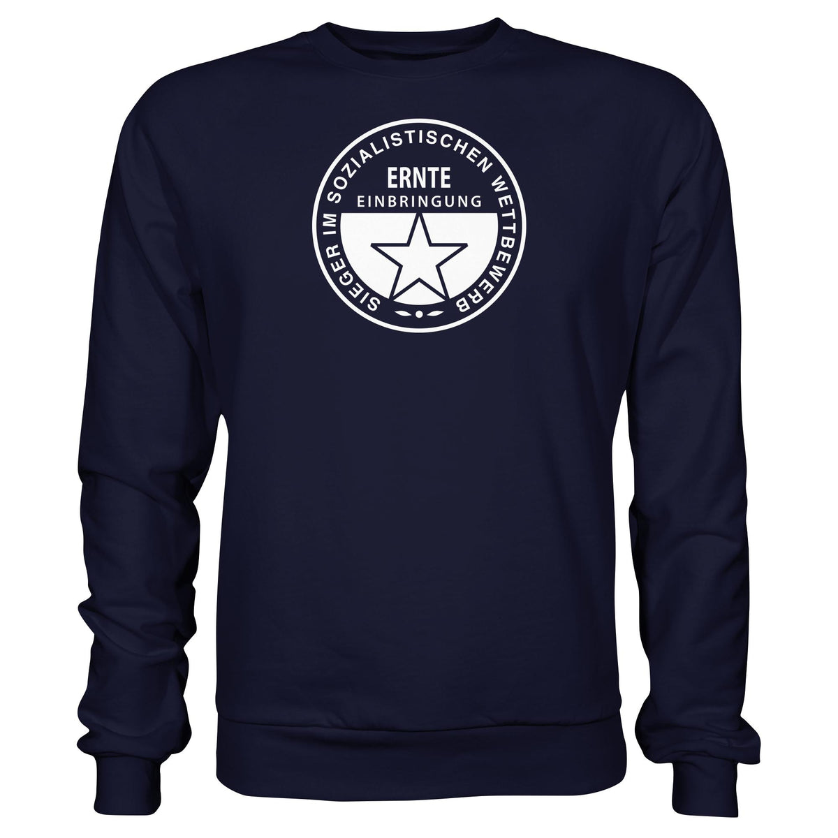 DDR Ostalgie Pullover Unisex • ERNTE-EINBRINGUNG - SIEGER (ORIGINAL-MEDAILLE)