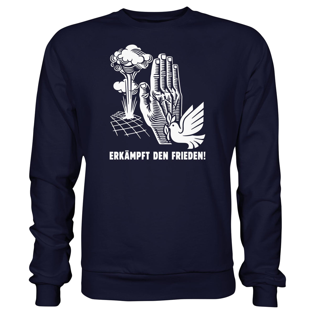 DDR Ostalgie Pullover Unisex • ERKÄMPFT DEN FRIEDEN! (ORIGINAL-PLAKAT)
