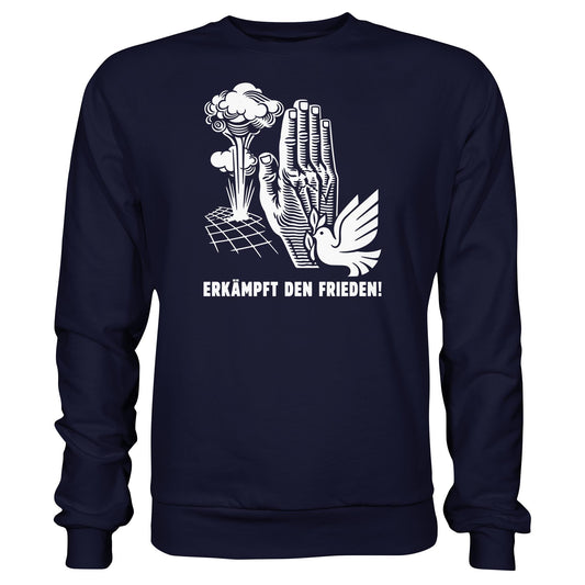DDR Ostalgie Pullover Unisex • ERKÄMPFT DEN FRIEDEN! (ORIGINAL-PLAKAT)