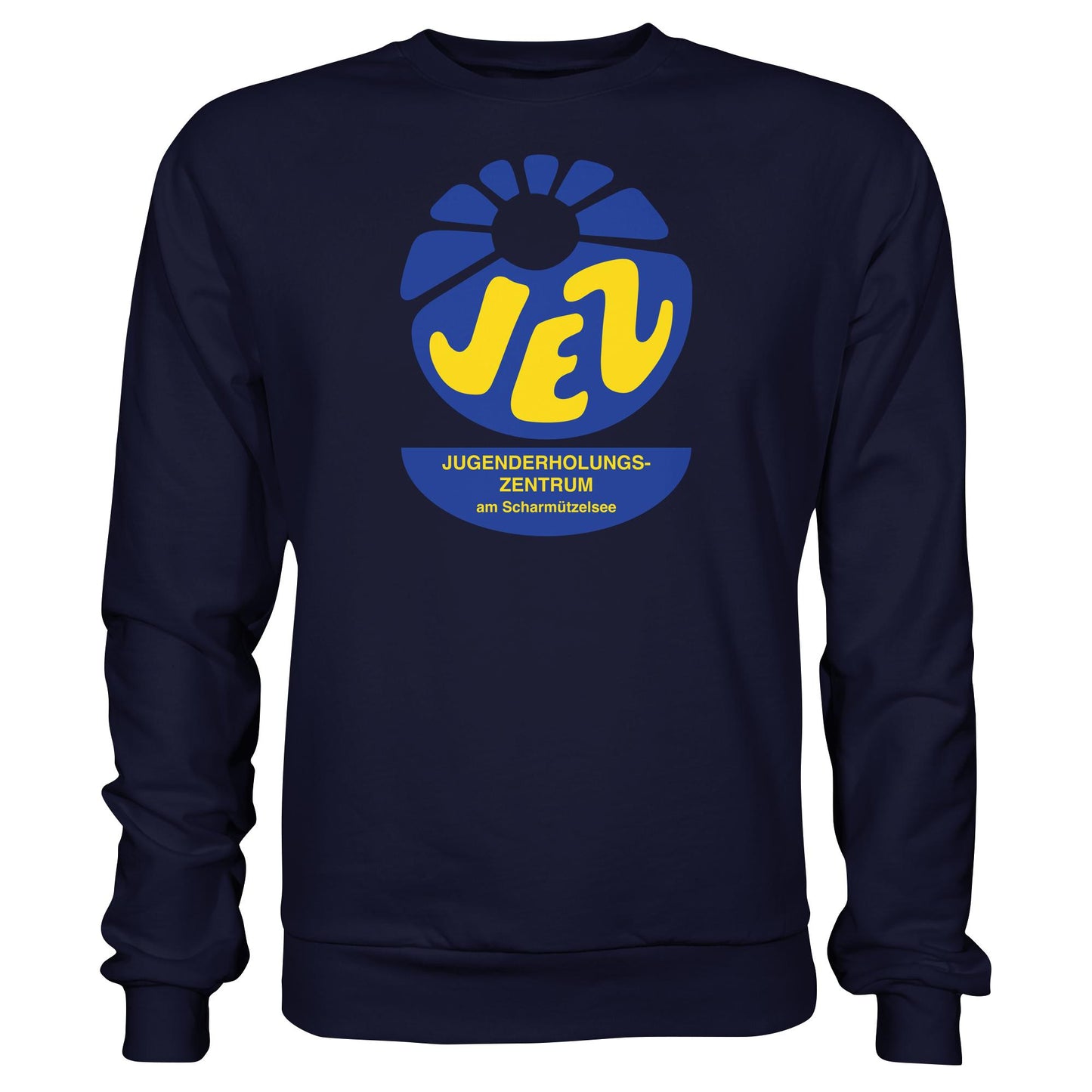 DDR Ostalgie Pullover Unisex • JEZ - JUGENDERHOLUNGSZENTRUM SCHARMÜTZELSEE