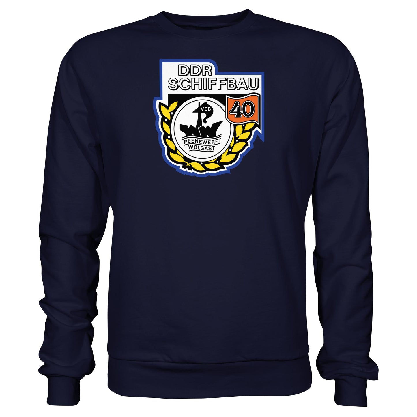 DDR Ostalgie Pullover Unisex • VEB PEENEWERFT WOLGAST, DDR SCHIFFBAU
