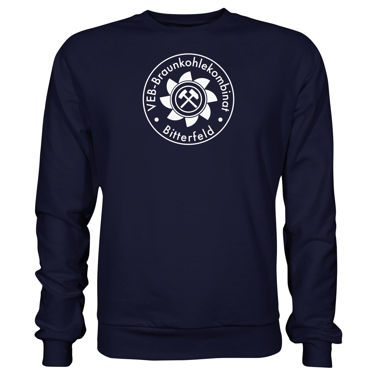 DDR Ostalgie Pullover Unisex • VEB BRAUNKOHLEKOMBINAT BITTERFELD