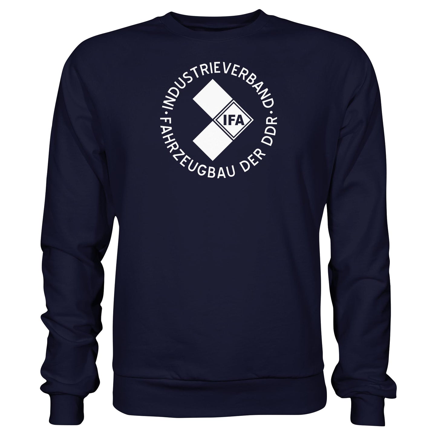 DDR Ostalgie Pullover Unisex • IFA INDUSTRIEVERBAND FAHRZEUGBAU ( LOGO 1970er) - dunkel