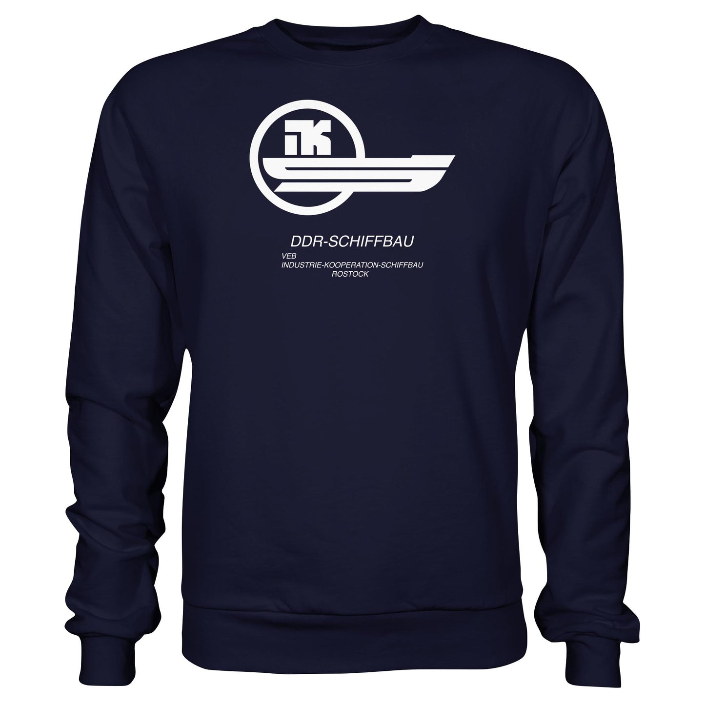 DDR Ostalgie Pullover Unisex • VEB INDUSTRIE-KOOPERATION SCHIFFBAU ROSTOCK
