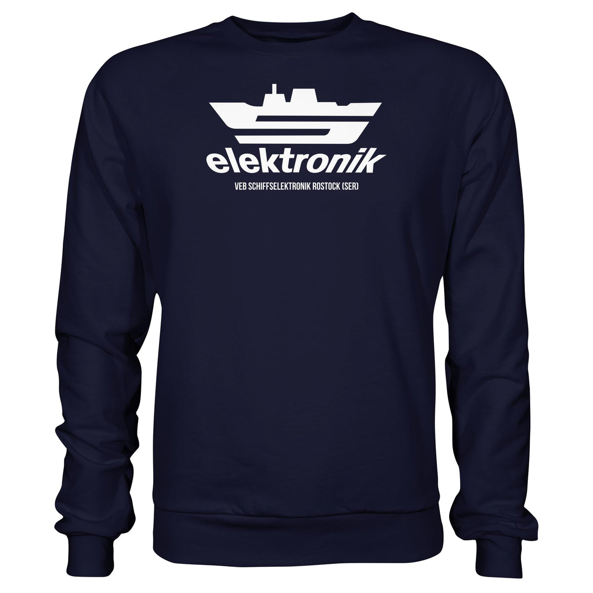 DDR Ostalgie Pullover Unisex • VEB SCHIFFSELEKTRONIK ROSTOCK