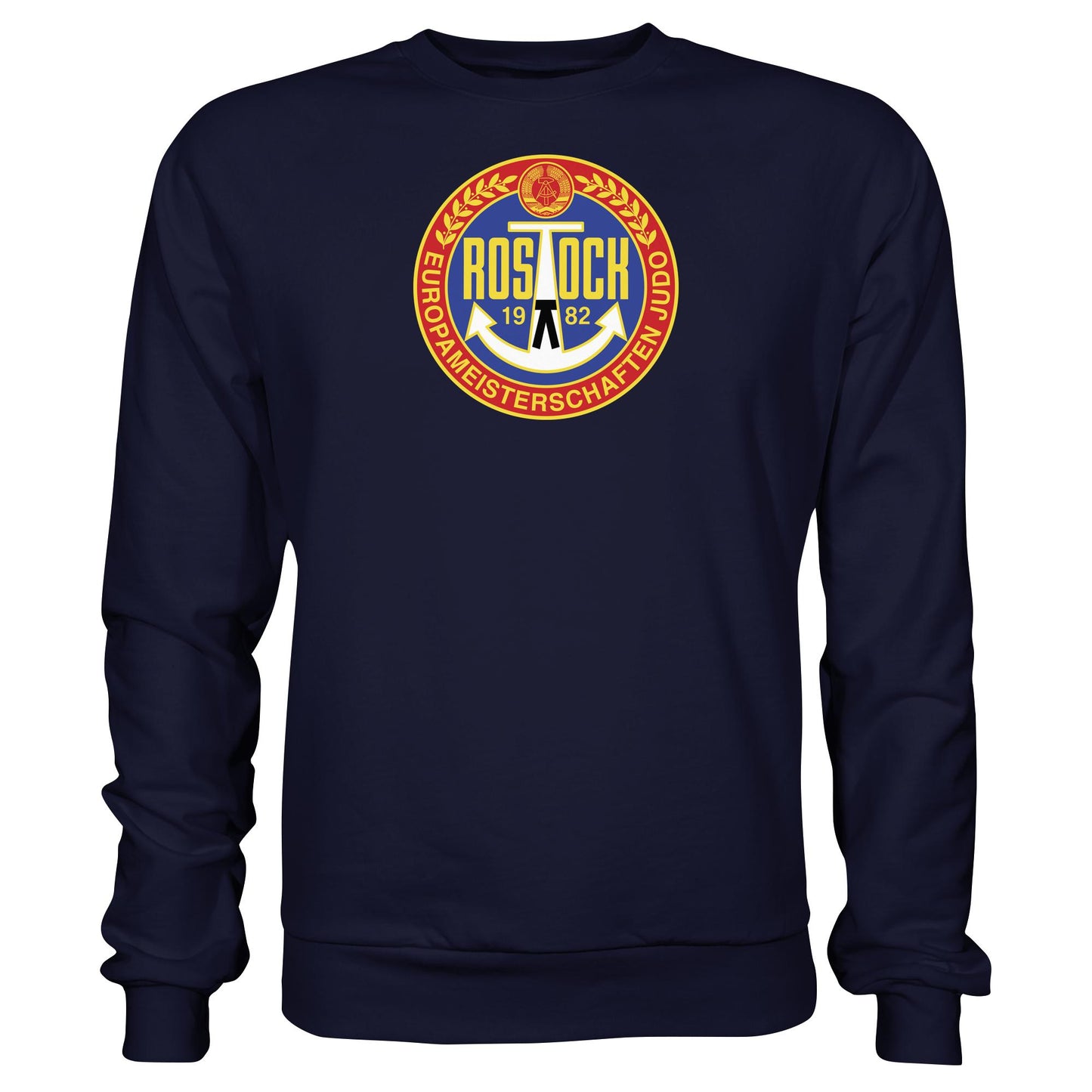 DDR Ostalgie Pullover Unisex • EUROPAMEISTERSCHAFTEN IM JUDO - ROSTOCK 1982