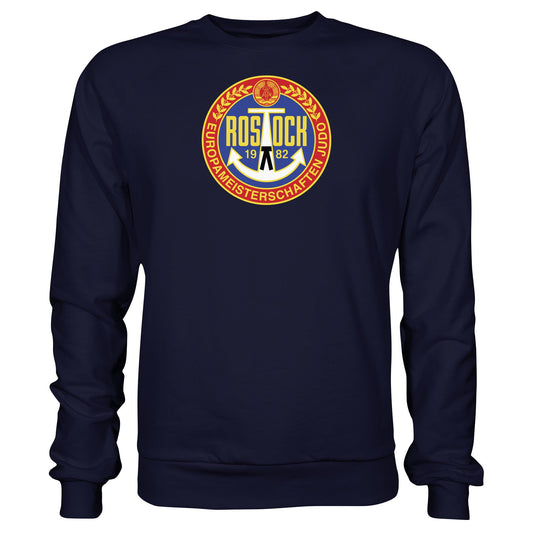 DDR Ostalgie Pullover Unisex • EUROPAMEISTERSCHAFTEN IM JUDO - ROSTOCK 1982