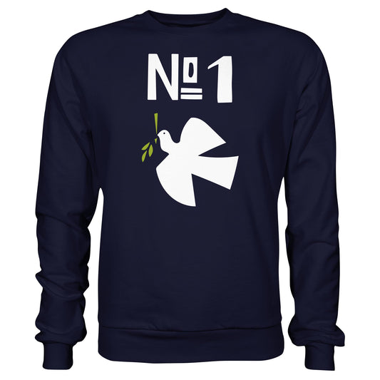DDR Ostalgie Pullover Unisex • NO. 1 PRIORITÄT - FRIEDEN! (ORIGINAL PLAKAT)
