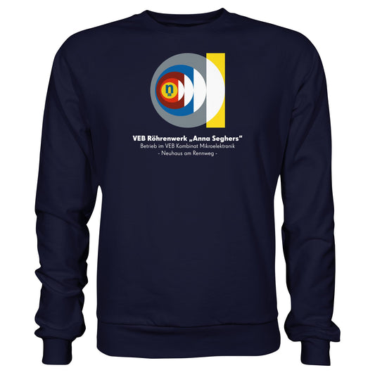 DDR Ostalgie Pullover Unisex • VEB RÖHRENWERK ANNA SEGHERS - NEUHAUS