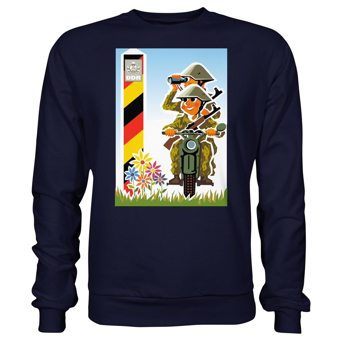 DDR Ostalgie Pullover Unisex • NVA-GRENZTRUPPEN (ORIGINAL-PLAKAT)