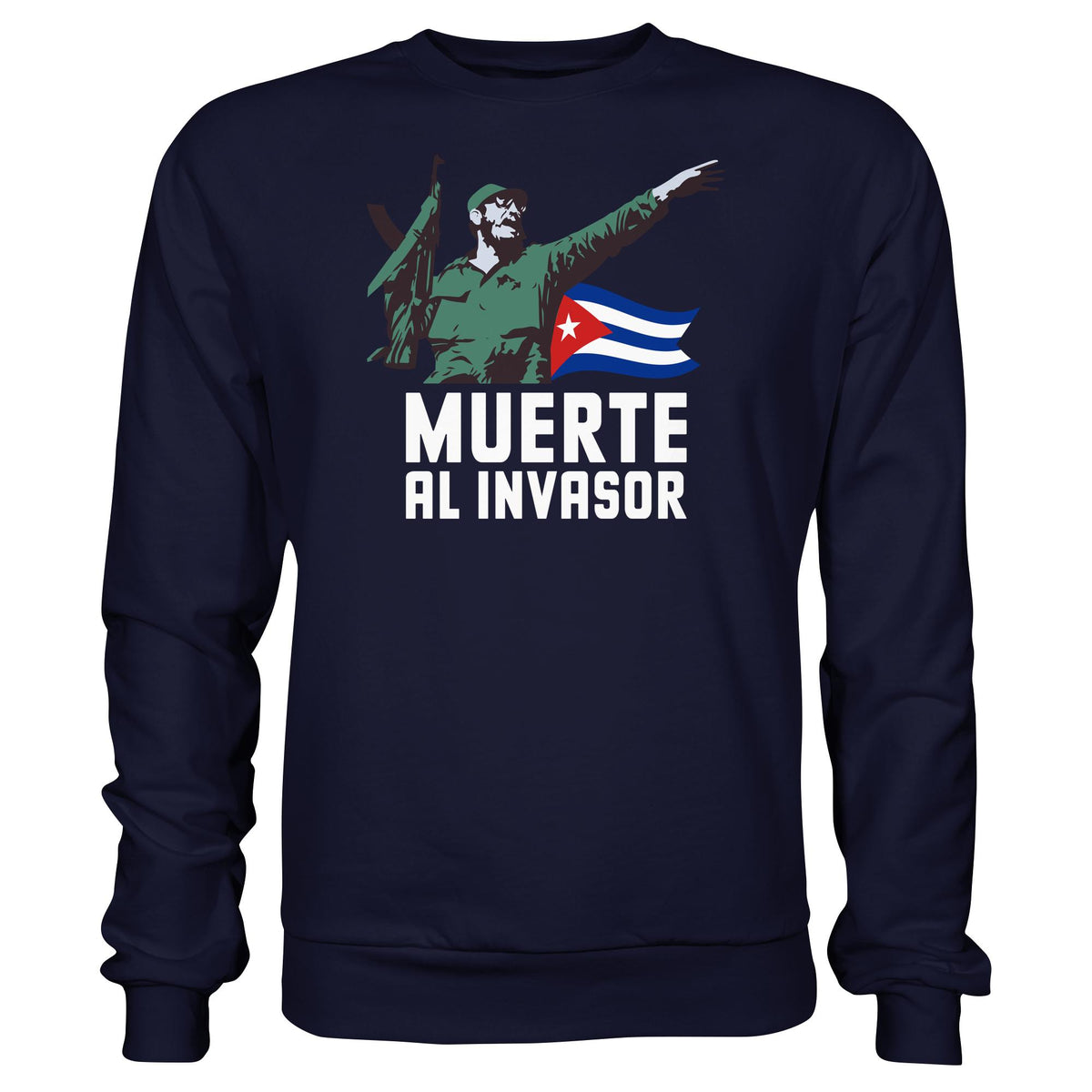 DDR Ostalgie Pullover Unisex • KUBA - MUERTE AL INVASOR