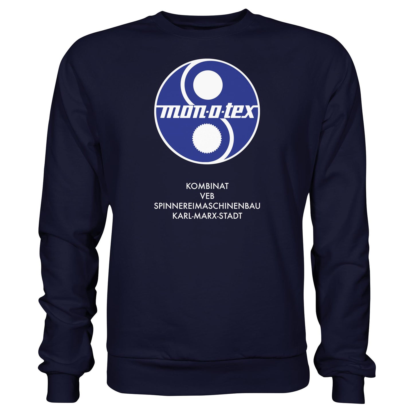 DDR Ostalgie Pullover Unisex • MONOTEX VEB KOMBINAT SPINNEREIMASCHINENBAU KARL-MARX-STADT