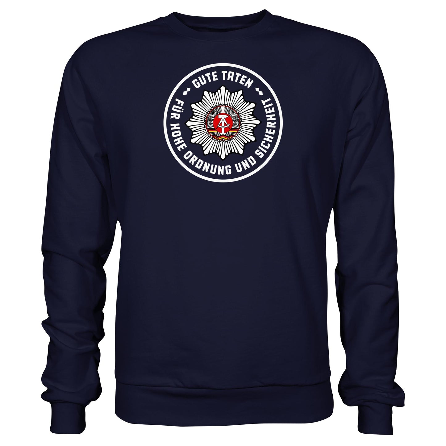 DDR Ostalgie Pullover Unisex • ABZEICHEN VOLKSPOLIZEI FÜR JUNGE PIONIERE