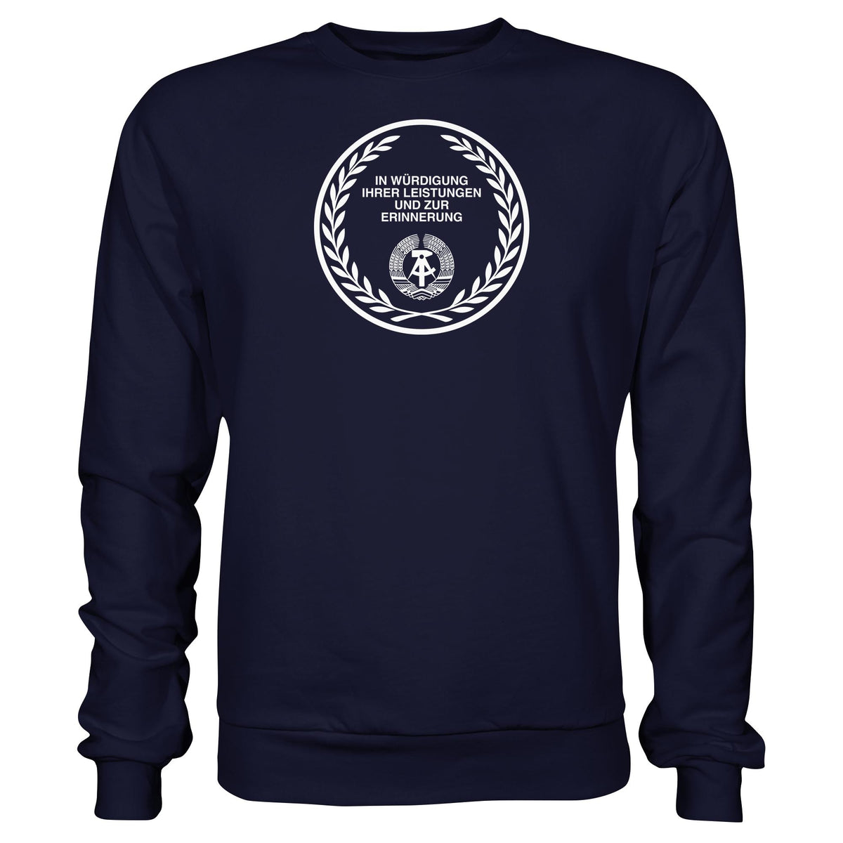 EHRENMÜNZE - IN WÜRDIGUNG IHRER LEISTUNGEN • DDR Ostalgie Pullover Unisex