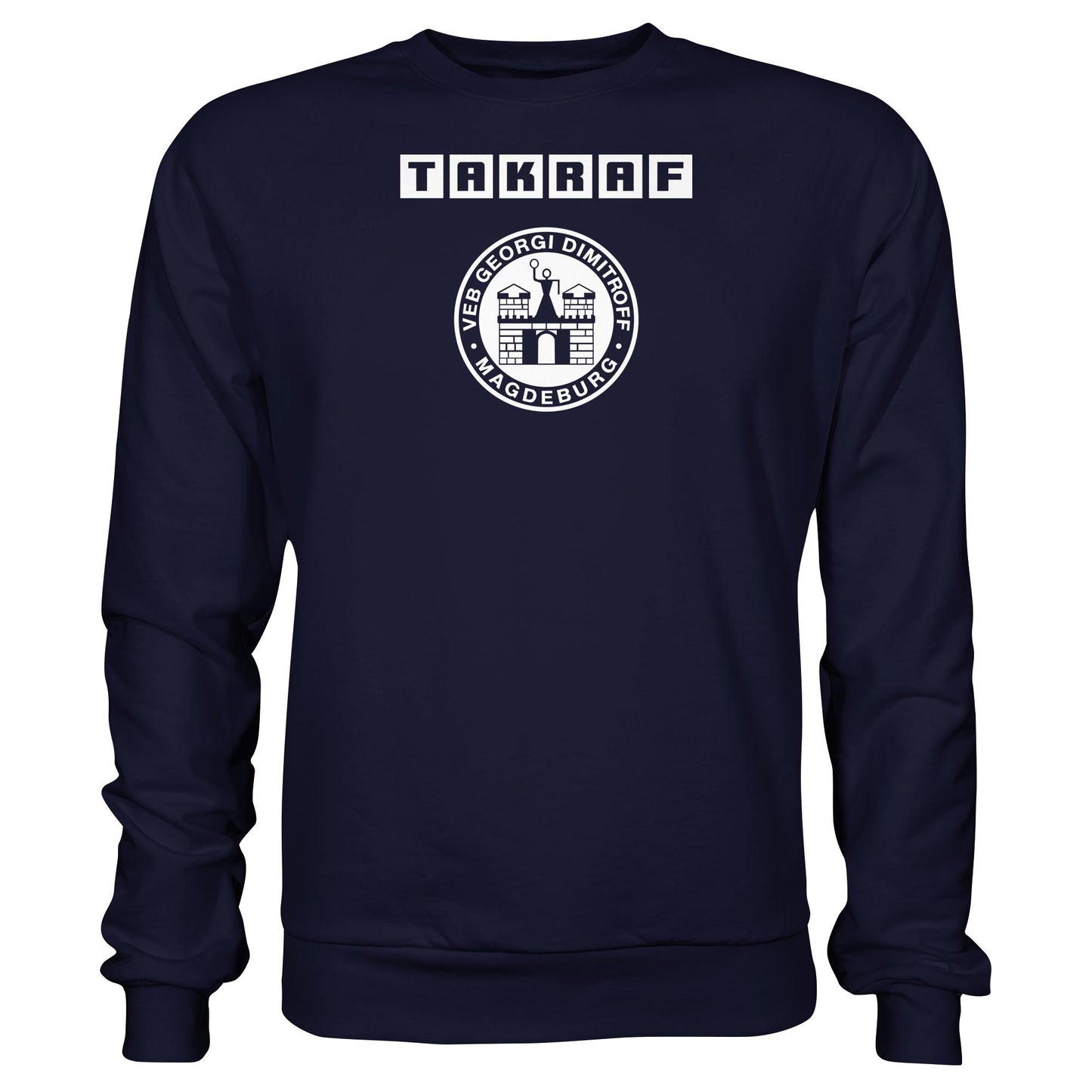 DDR Ostalgie Pullover Unisex • TAKRAF - VEB GEORGI DIMITROFF MAGDEBURG