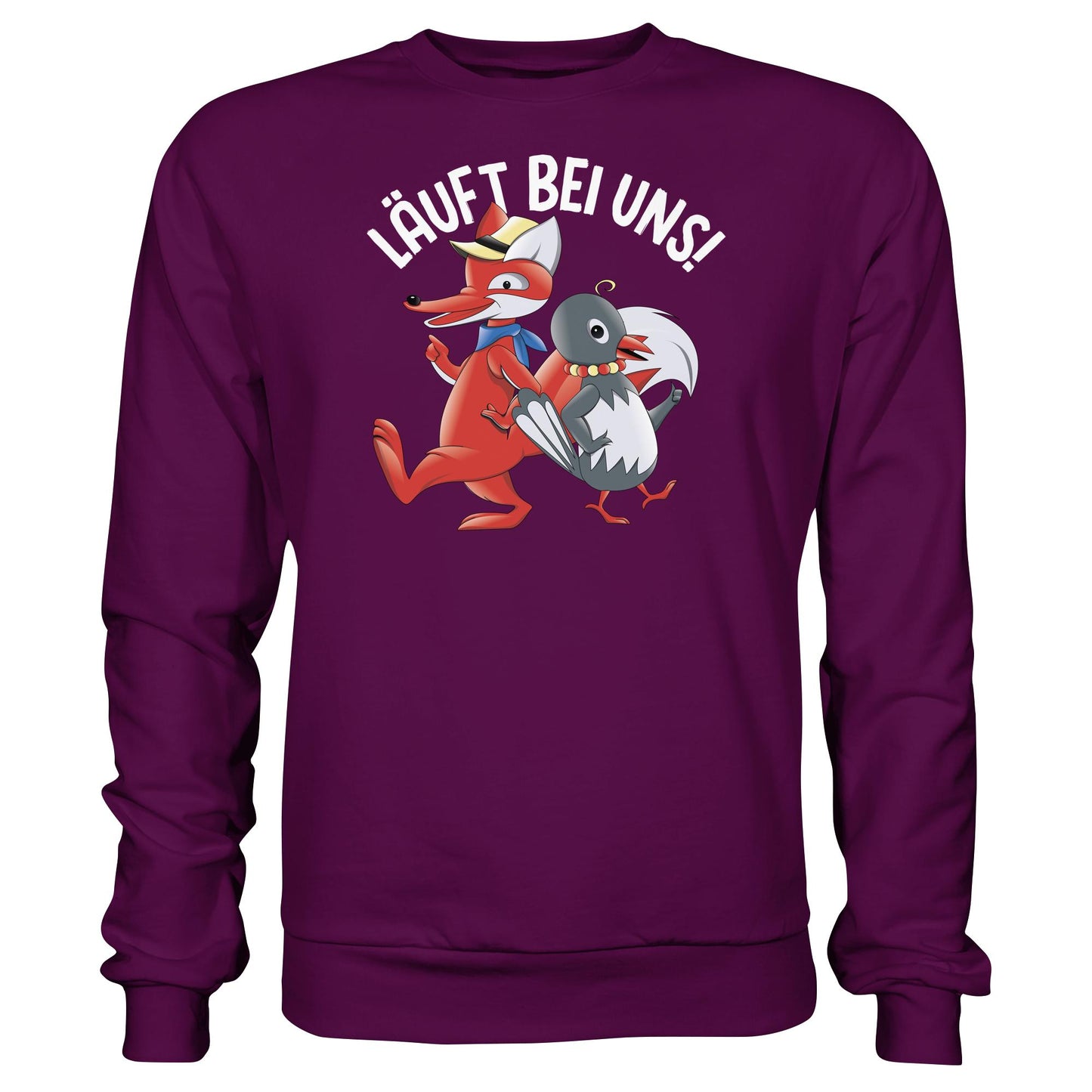 DDR Ostalgie Pullover Unisex • UNSER SANDMÄNNCHEN - HERR FUCHS & FRAU ELSTER, LÄUFT BEI UNS!