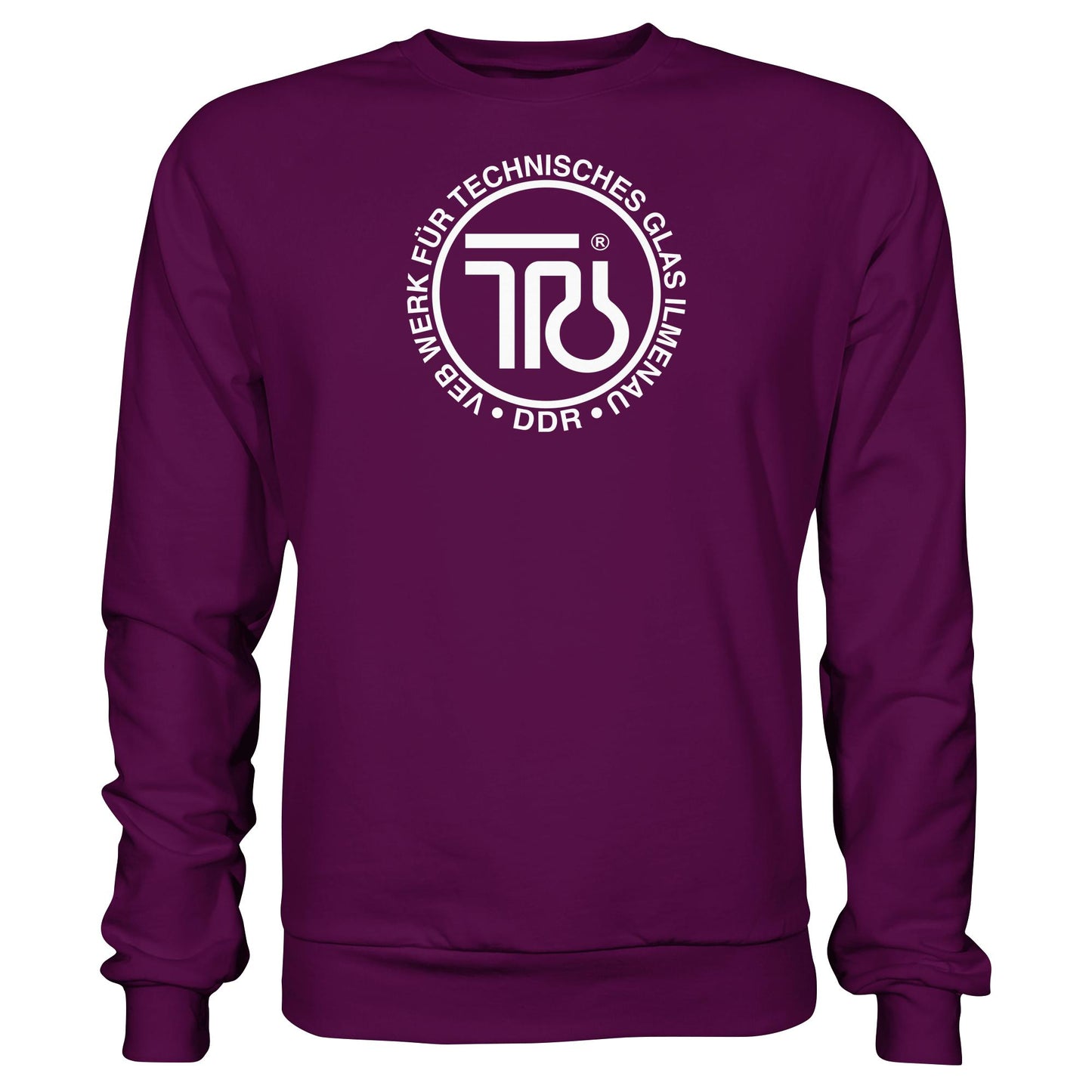 DDR Ostalgie Pullover Unisex • VEB WERK FÜR TECHNISCHES GLAS ILMENAU