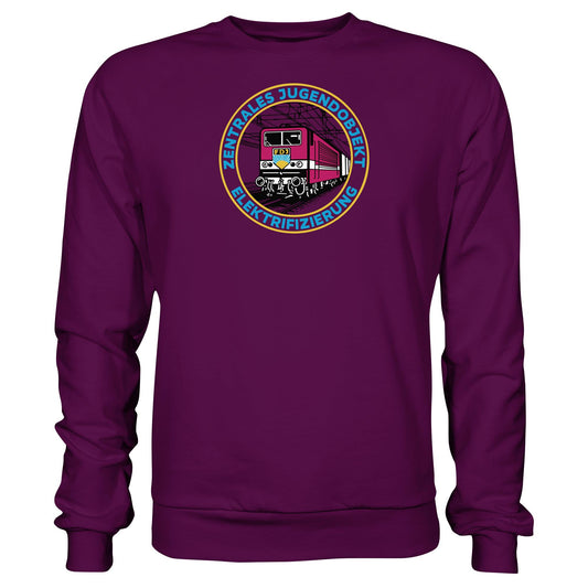 DDR Ostalgie Pullover Unisex • DR - FDJ ZENTRALES JUGENDOBJEKT ELEKTRIFIZIERUNG