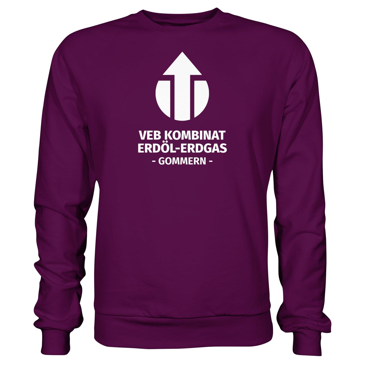DDR Ostalgie Pullover Unisex • VEB KOMBINAT ERDÖL-ERDGAS GOMMERN
