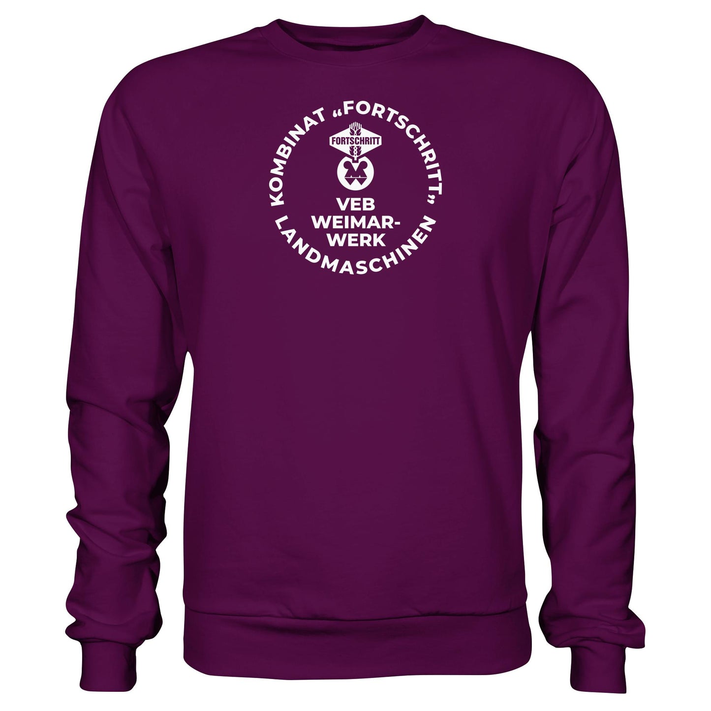 DDR Ostalgie Pullover Unisex • VEB KOMBINAT FORTSCHRITT WEIMAR LANDMASCHINEN