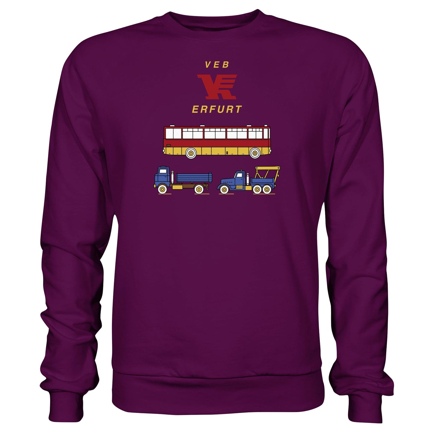 DDR Ostalgie Pullover Unisex • VEB VERKEHRSKOMBINAT ERFURT