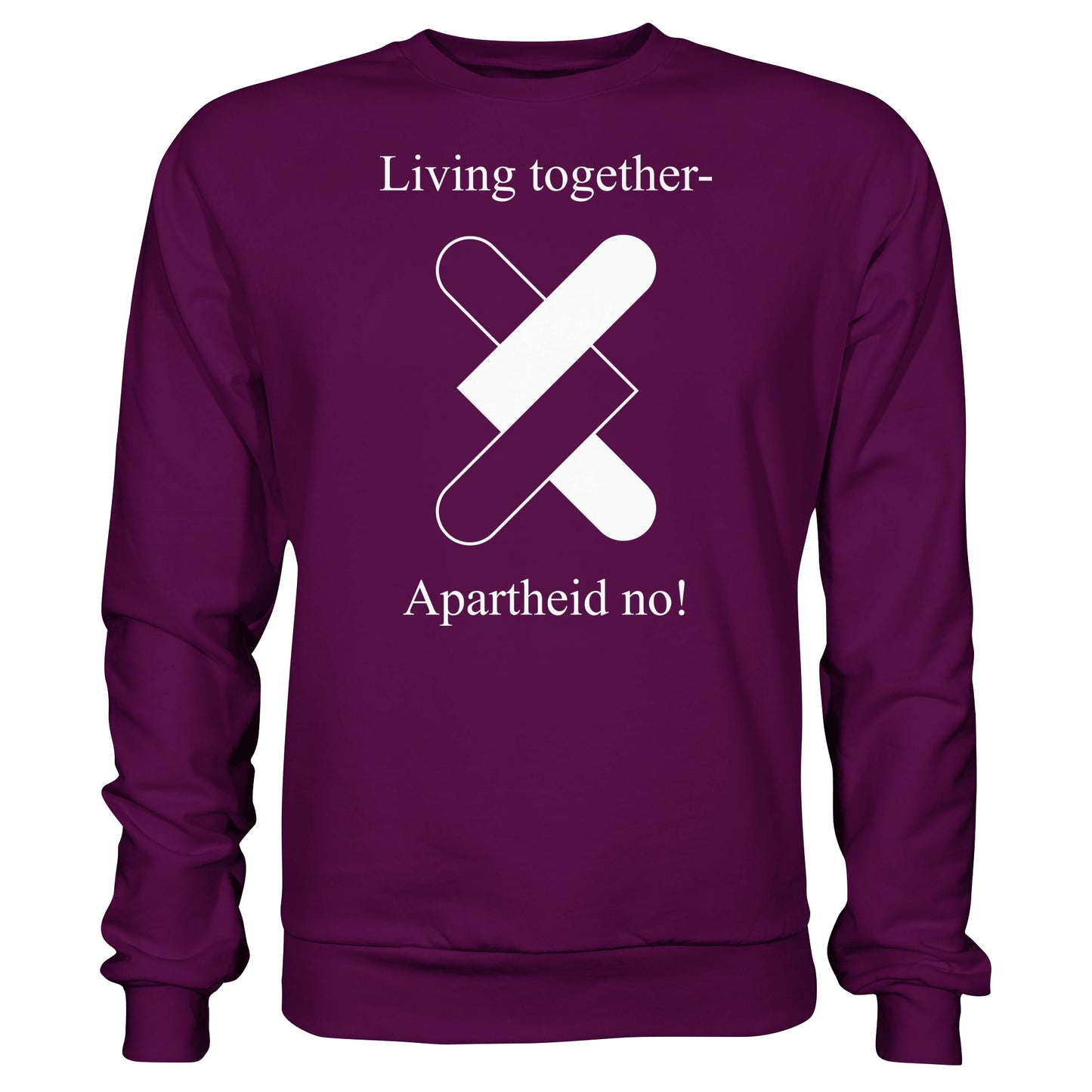 DDR Ostalgie Pullover Unisex • APARTHEID NO! (ORIGINAL POSTER)