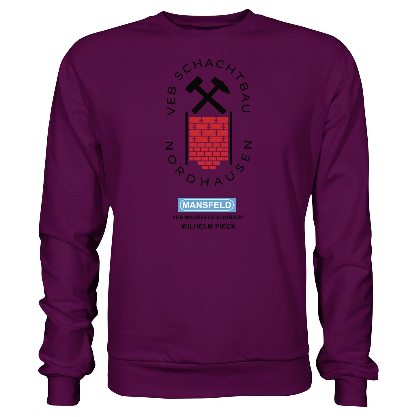 DDR Ostalgie Pullover Unisex • VEB SCHACHTBAU NORDHAUSEN - VEB MANSFELD KOMBINAT