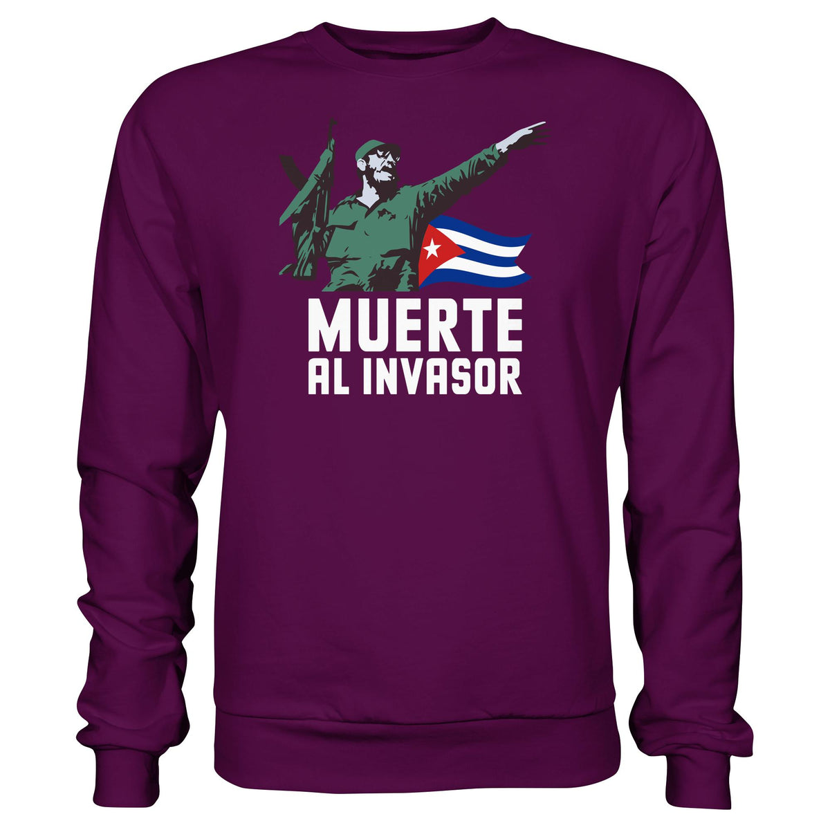 DDR Ostalgie Pullover Unisex • KUBA - MUERTE AL INVASOR