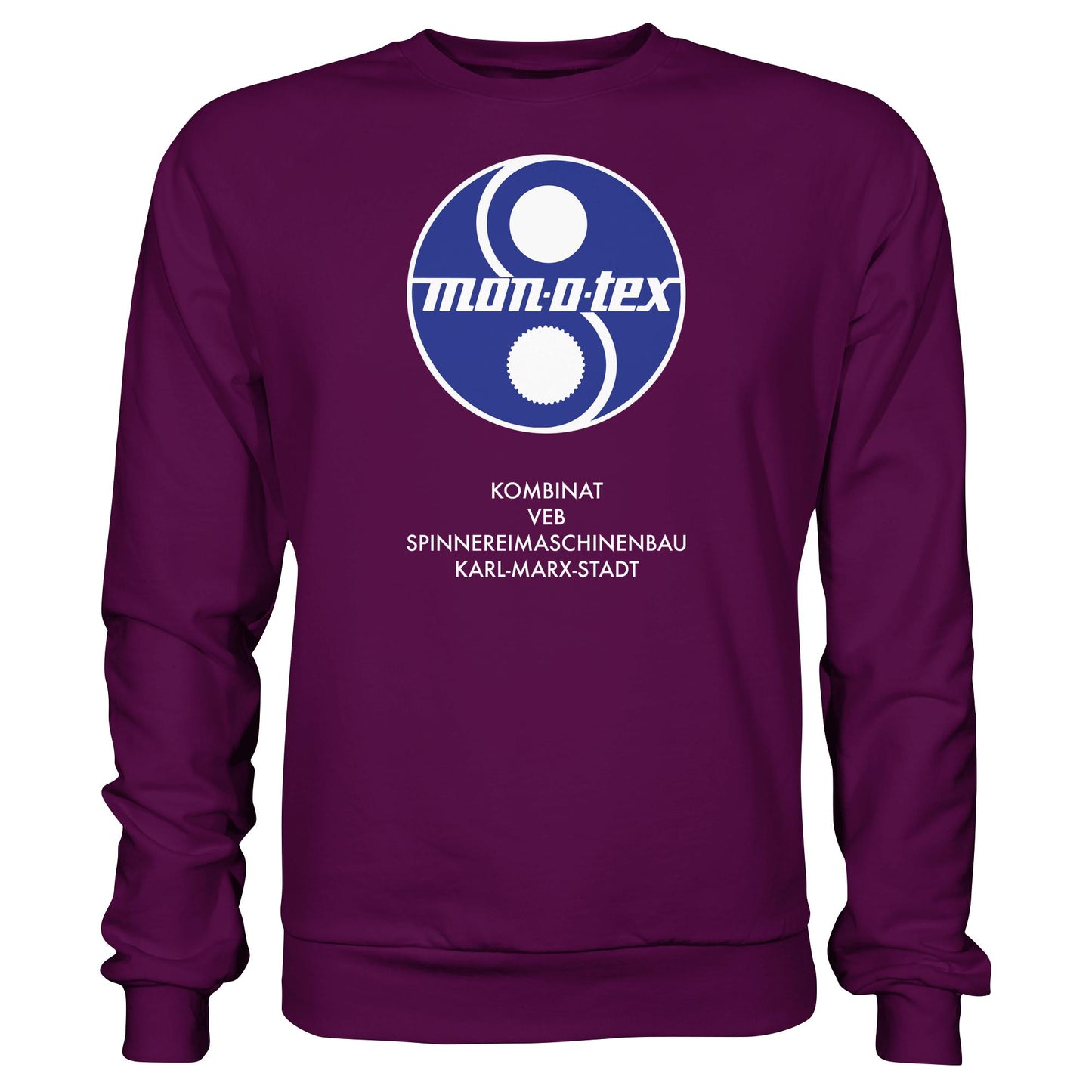 DDR Ostalgie Pullover Unisex • MONOTEX VEB KOMBINAT SPINNEREIMASCHINENBAU KARL-MARX-STADT