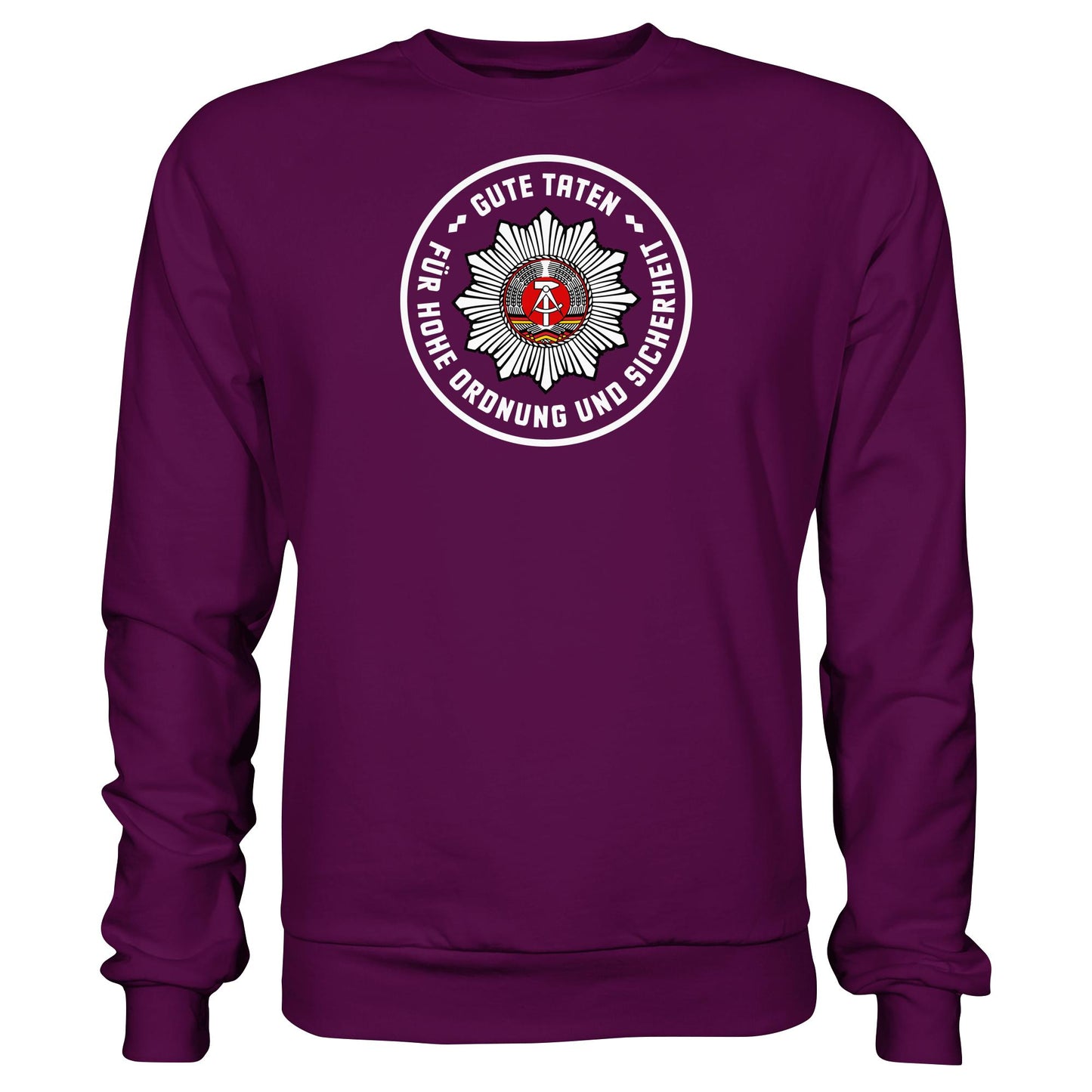 DDR Ostalgie Pullover Unisex • ABZEICHEN VOLKSPOLIZEI FÜR JUNGE PIONIERE