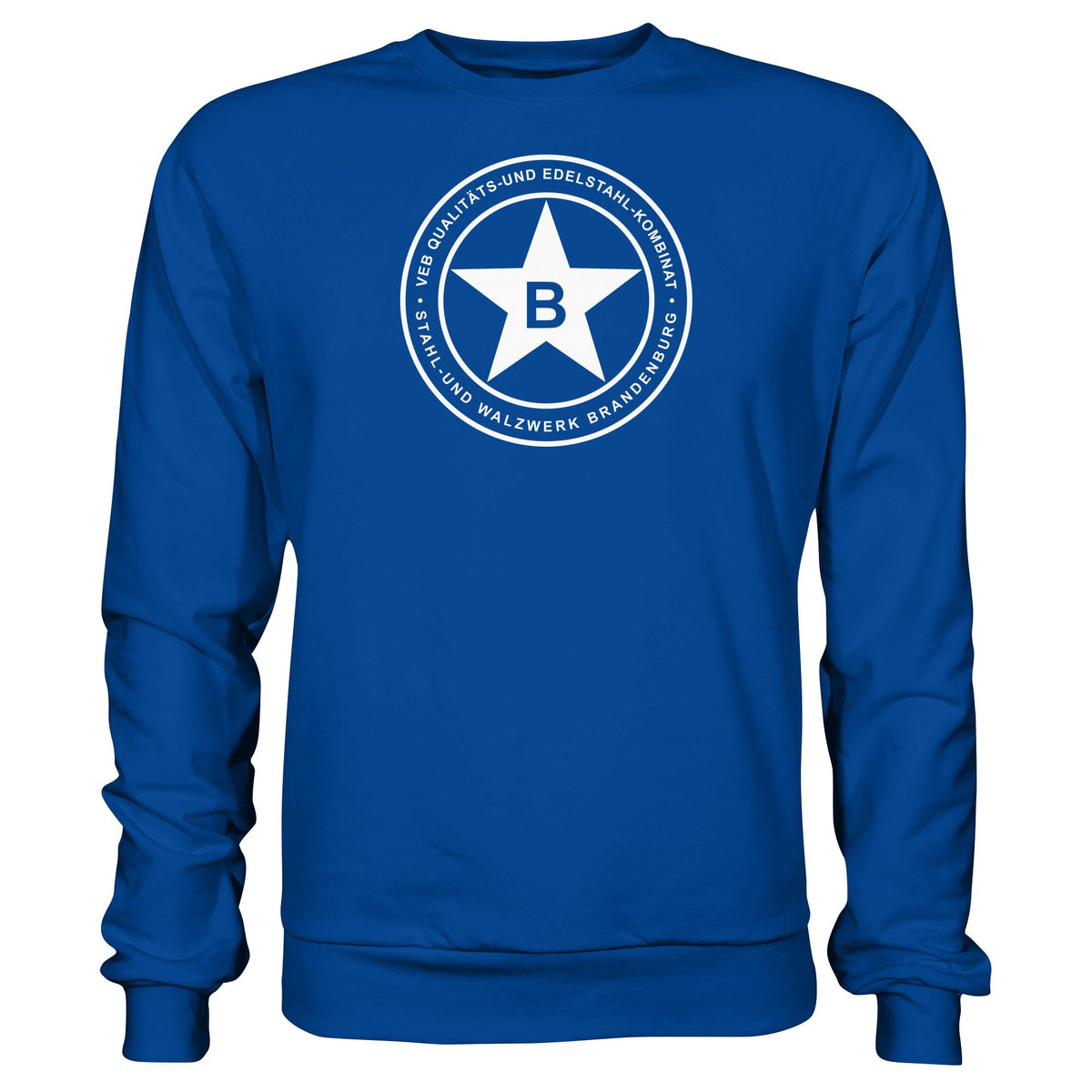 DDR Ostalgie Pullover Unisex • VEB QUALITÄTS- UND EDELSTAHL-KOMBINAT BRANDENBURG