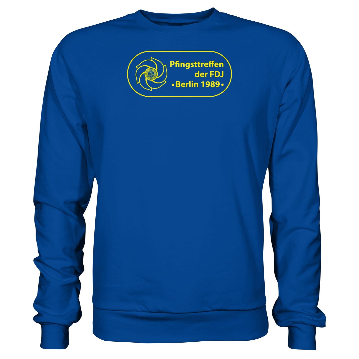 DDR Ostalgie Pullover Unisex • PFINGSTTREFFEN DER FDJ, BERLIN 1989